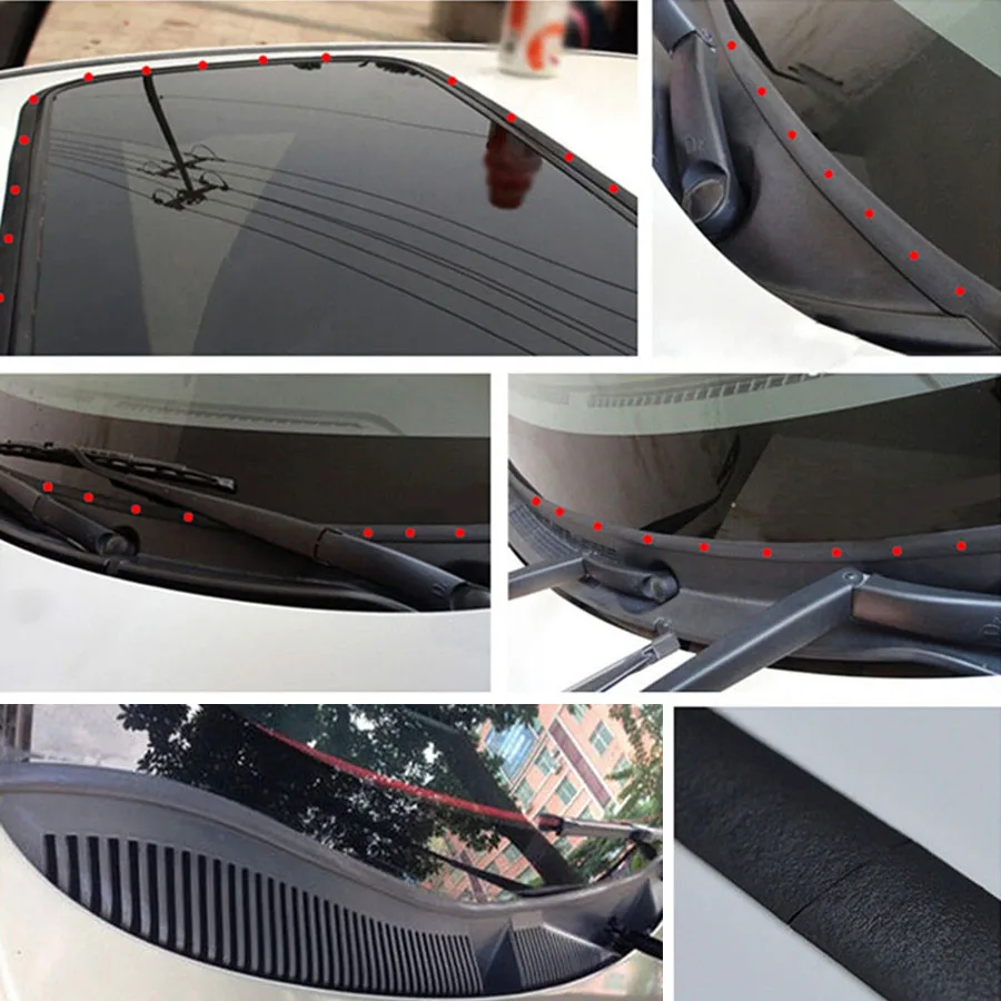 5M 25mm Rubber Car Window Sealant Sunroof Triangular Window Sealed Strips Seal Trim For Auto Vehicle Front Rear Windshield