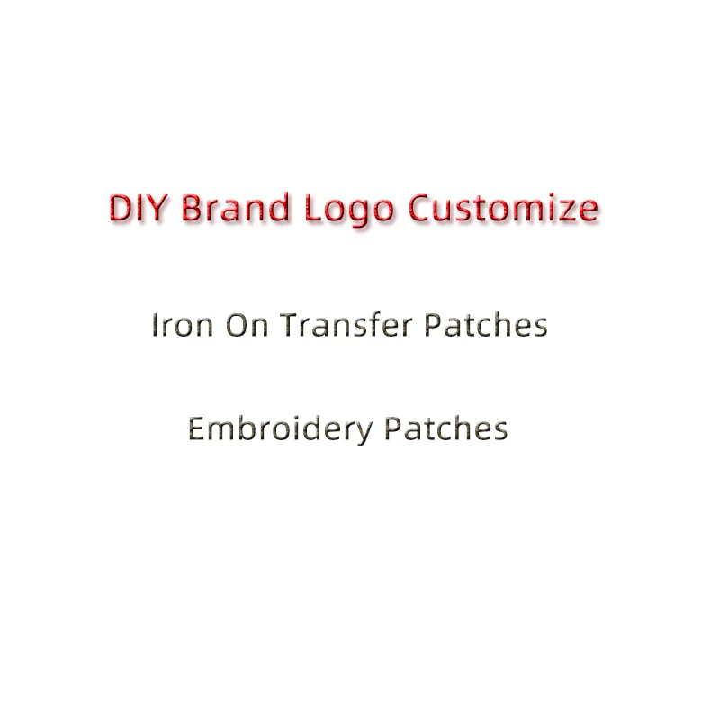 

Custom Brand LOGO Iron On Patches Embroidery Patch Heat Transfer Vinyl Stickers Patch Clothes DIY Applique 20-100pcs customize