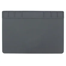 Горячая XD-490x350x5Mm теплоизоляция силиконовый коврик настольный коврик термостойкая платформа обслуживания для Bga пайки телефона ПК Ремонт S
