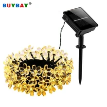 Солнечная лужайка лампа гирлянда светодиодная Водонепроницаемая Фея Солнечный сад свет для наружного двора пейзаж гирлянды свадебный декоративный светильник для вечеринок