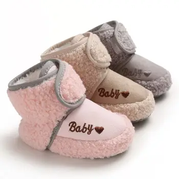 

Winter Wram Baby Boots Toddler Girls Shoes Plus Velvet Warm Boots Shoes Faux Fur Booties Baby Girl Boots 2019 t