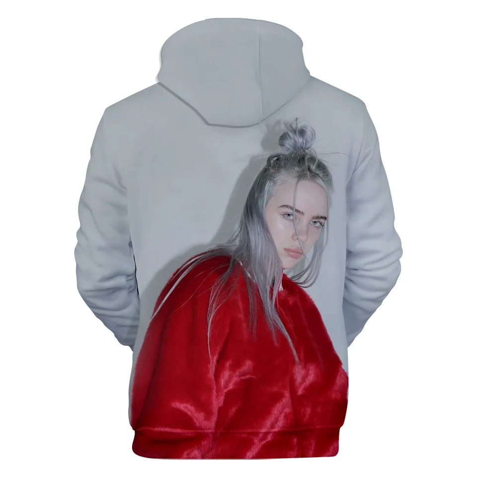 Модные забавные дизайнерские 3D толстовки Billie Eilish для мужчин и женщин, худи Billie Eilish, толстовки с капюшоном, осенне-зимняя одежда, куртки