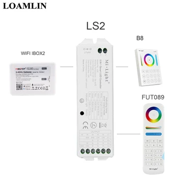 

MiLight WiFi iBox2 FUT089 Remote B8 Wall-mounted Touch Panel LS2 5 IN 1 Smart Led Controller For RGBW RGB+CCT Led Strip