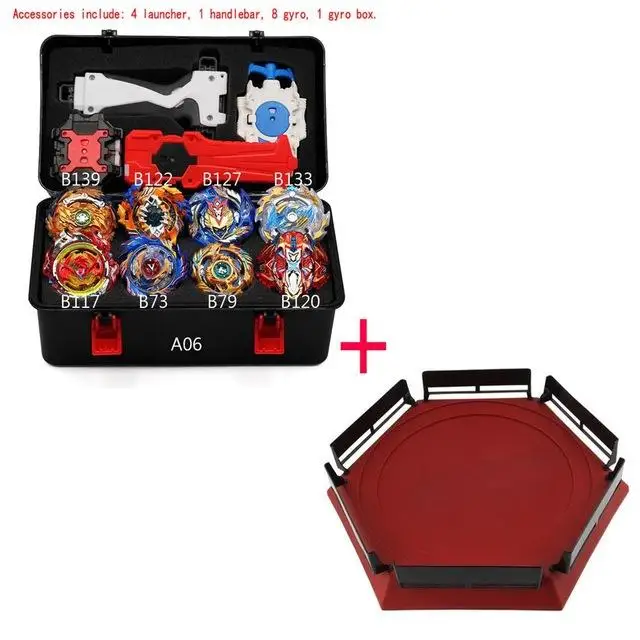 Горячие Стили волчок Beyblade Burst B139 B133 B131 B129 B127 B128 без Устройства Запуска коробка металлический пластик Fusion 4d Подарочные игрушки - Цвет: A 06