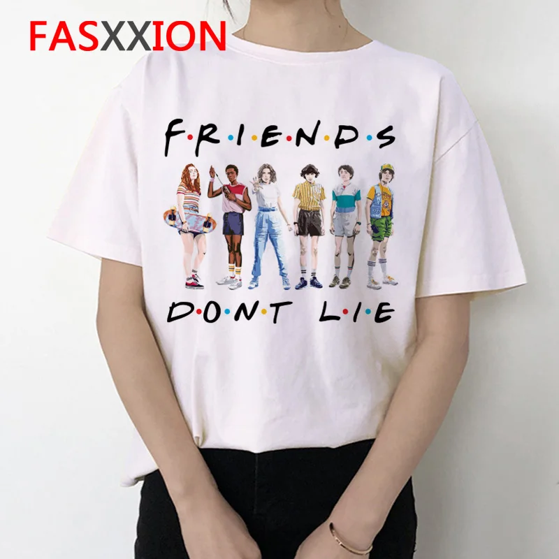 Футболка друзья Женская мода ulzzang 90s повседневная harajuku футболка Мультфильм гранж Повседневная Женская забавная футболка kawaii принт - Цвет: 1191