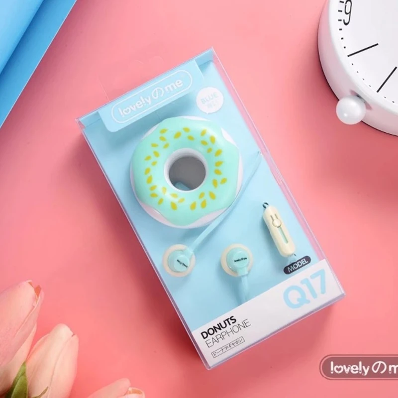 3 5mmマカロンイヤホン かわいいケース インイヤー マイク付き 女の子用 ドーナツ ステレオ Iphone用ケース Xiaomi 女の子用 Mp3ギフト用 Macaron Earphone Earphone 3 5mmearphone Macaron Aliexpress