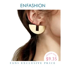 Винтажные большие круглые висячие серьги Enfashion матовые