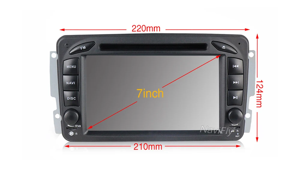 Flash Deal NaviFly 2 Din Android 9 Car dvd player for Mercedes Benz C-Class W203 CLK-Class W209 C209 G-Class W463 Viano Vito Auto gps radio 26