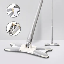 Esfregona plana tipo x Esfregão espremedor Esfregona Preguiçosa Mágica Girar 360 graus rodo para limpeza do chão Sem lavagem de mãos 3 panos de microfibra substituíveis casa cozinha Piso de madeira composta ferramentas