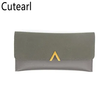 

Simple Women Long Wallet Personality Bi-fold Soft Thin Tide Multifunctional Clutch Solid Hasp Female PU Leather Coin Pocket