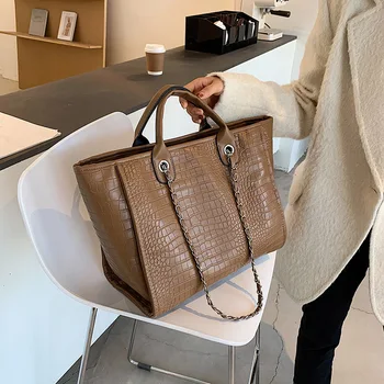 

Winter large-capacity large bags women 2020 new popular one-shoulder bag college student fashion tote bag