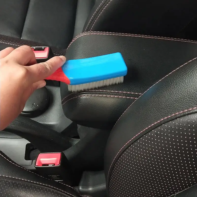 Escova de limpeza do carro silicone coloração nano antiderrapante design ergonômico cerdas densas escova de cerdas de silicone hangable agregado familiar