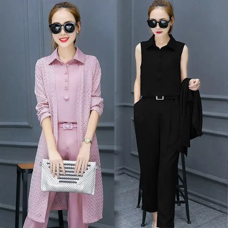 Комплект из 3 предметов женский костюм официальный Офисная форма Женский деловой