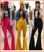 New Autumn Winter Women High Waist Print Skinny Pencil Pants Vintage Classic Long Trousers Fashion Leggings