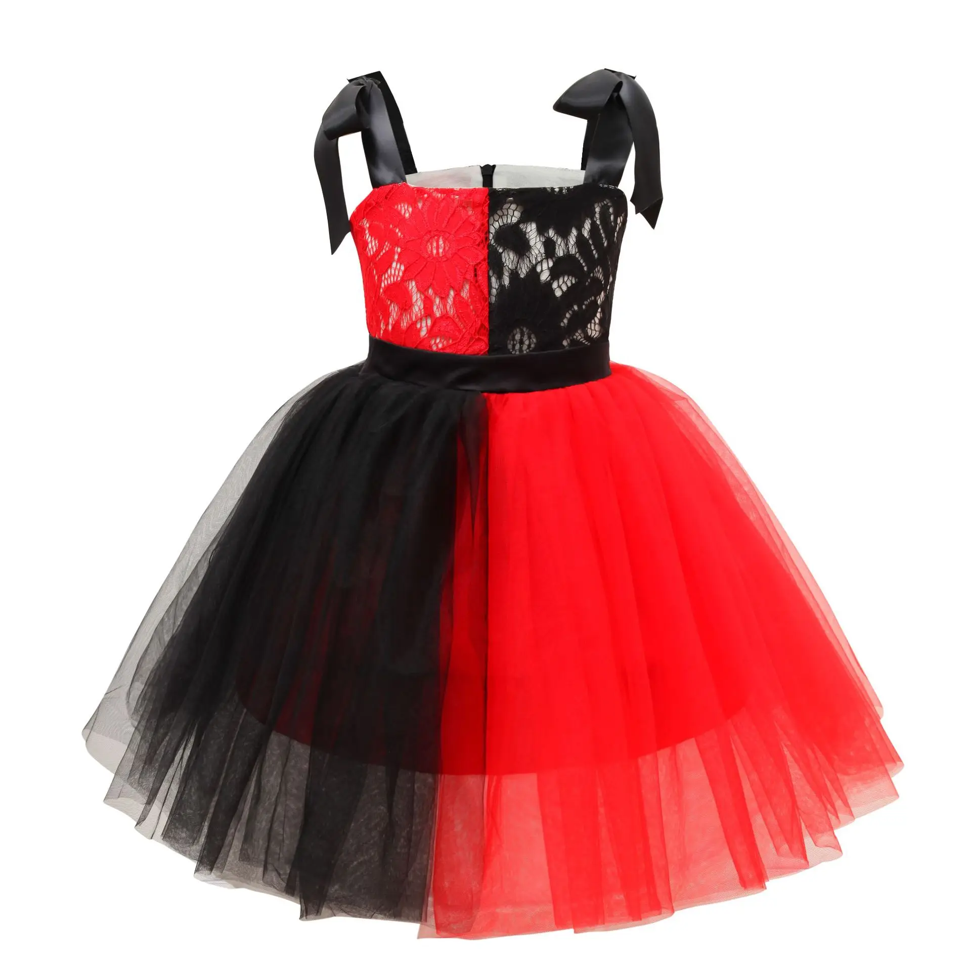 

Europe And America Girls Lace Dress Halloween Christmas Formal Dress CHILDREN'S Costume Childrenswear Mesh Dress Cool Princess S
