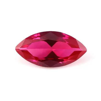 

5# 10pcs Starsgem 6*12mm Fashion Marquise Cut Synthetic Corundum beads for Jewelry marking