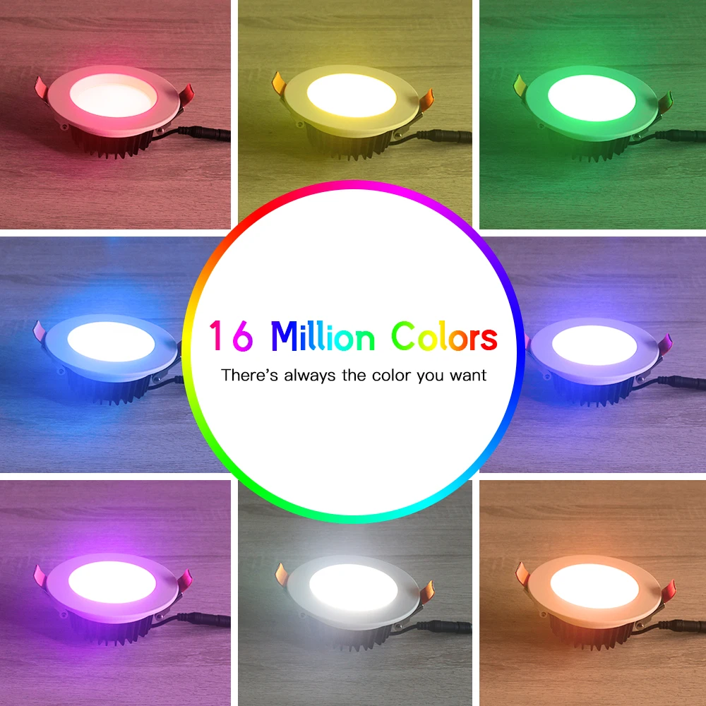 US $32.00 GLEDOPTO ZIGBEE Smart Home 6W9W12W LED Downlight Work With Alexa Echo Plus SmartThings Lights 27006500K Warm White Cold White