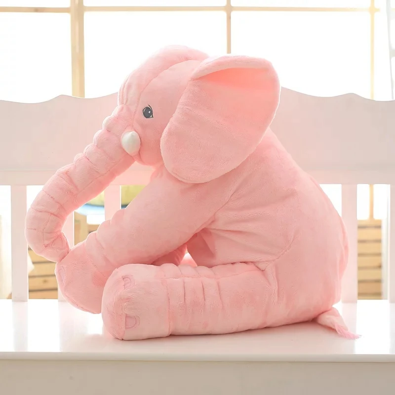 thumbnail image 1 of Almohada de elefante de juguete de moda para el hogar de 40 a 60 cm, linda figura de elefante de peluche, regalo de cumpleaños para niños, 1 of 5