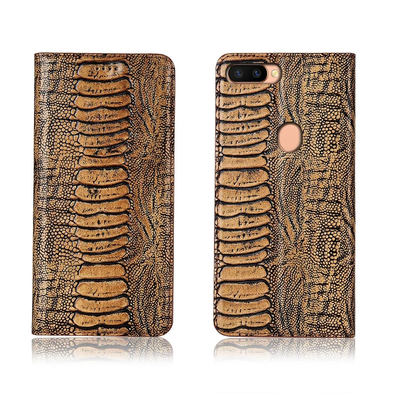 

Ostrich foot pattern genuine leather phone bag for OPPO R11S Plus magnetic phone case for OPPO R11S flip cover funda back case