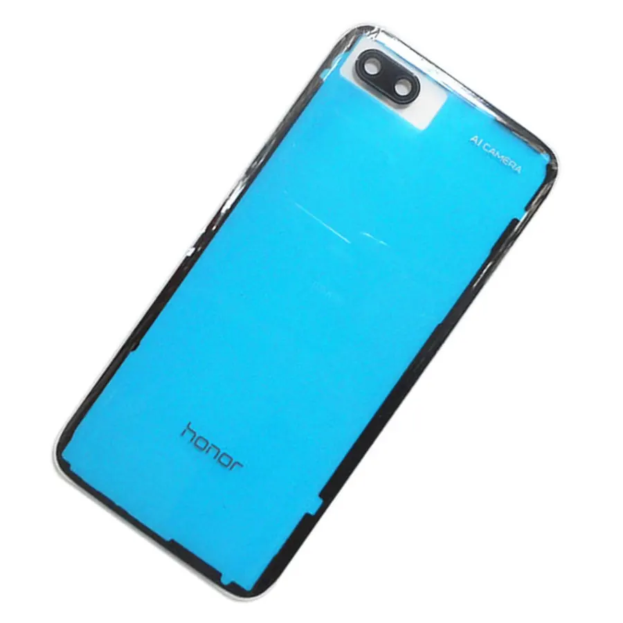 Для Honor 10 Задняя стеклянная крышка батареи Задняя стеклянная дверь корпус для huawei Honor 10 крышка батареи Honor10 задняя панель+ объектив камеры - Цвет: Transparent With Len