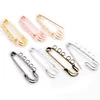 5pcs/lot 50*15mm Brooches Findings Classic 7 Colors Brooch Safety Pins Supplies for Jewelry Accessories Jewelry Making Supplies ► Photo 2/6