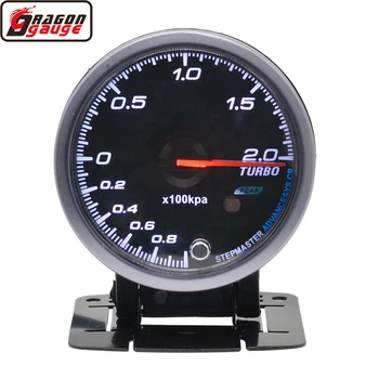

Dragon Gauge 60mm High Speed Stepper Motor Car Turbo Pressure Boost Gauge Reads -100~200 Kpa Free Shipping