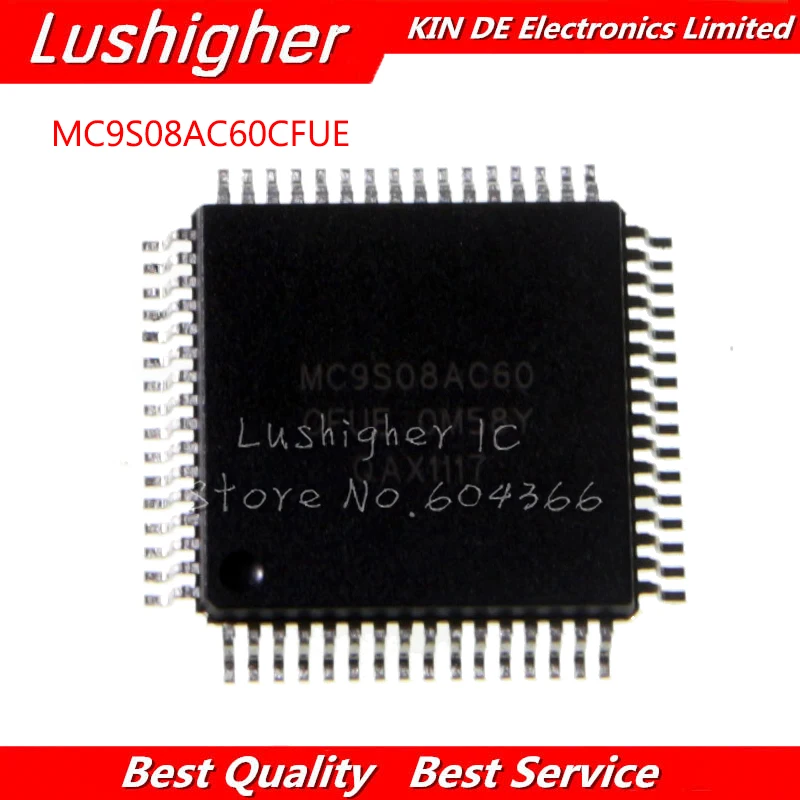 10 шт. MC9S08AC60CFUE MC9S08AC60 QFP64 | Электронные компоненты и принадлежности