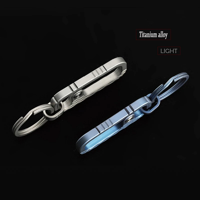 Top Luxury Men Women Titanium Car Key Chain Upscale Super Light Titanium KeyChain Fine Jewelry for Key Rings Best Gifts for Men