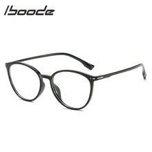 IBOODE Ретро кошачий глаз прозрачные линзы очки для женщин Близорукость Оптические очки-0,5-1-1,5-2-2,5-3-3,5-4-4,5-5-5,5-6