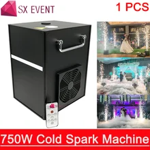 750 Вт холодная Искра пожарная машина для свадебного торжества Dmx и дистанционное управление Искра фонтан сверкающая машина для сцены