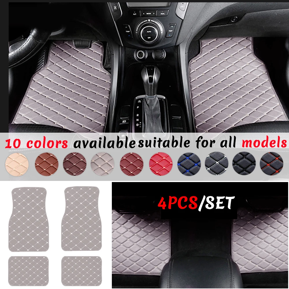 

5 Seats Car Floor Mats For Infiniti M25 M30 M35 M45 ESQ FX QX30 QX50 QX56 QX60 QX70 QX80 Q45 Q50 Q60 Auto Floor Liners Interior