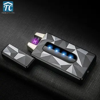 

Flameless Windproof USB Lighter Electronic Charging Lighter USB Charging Lighter Personality Rechargeable Cigarette Lighters