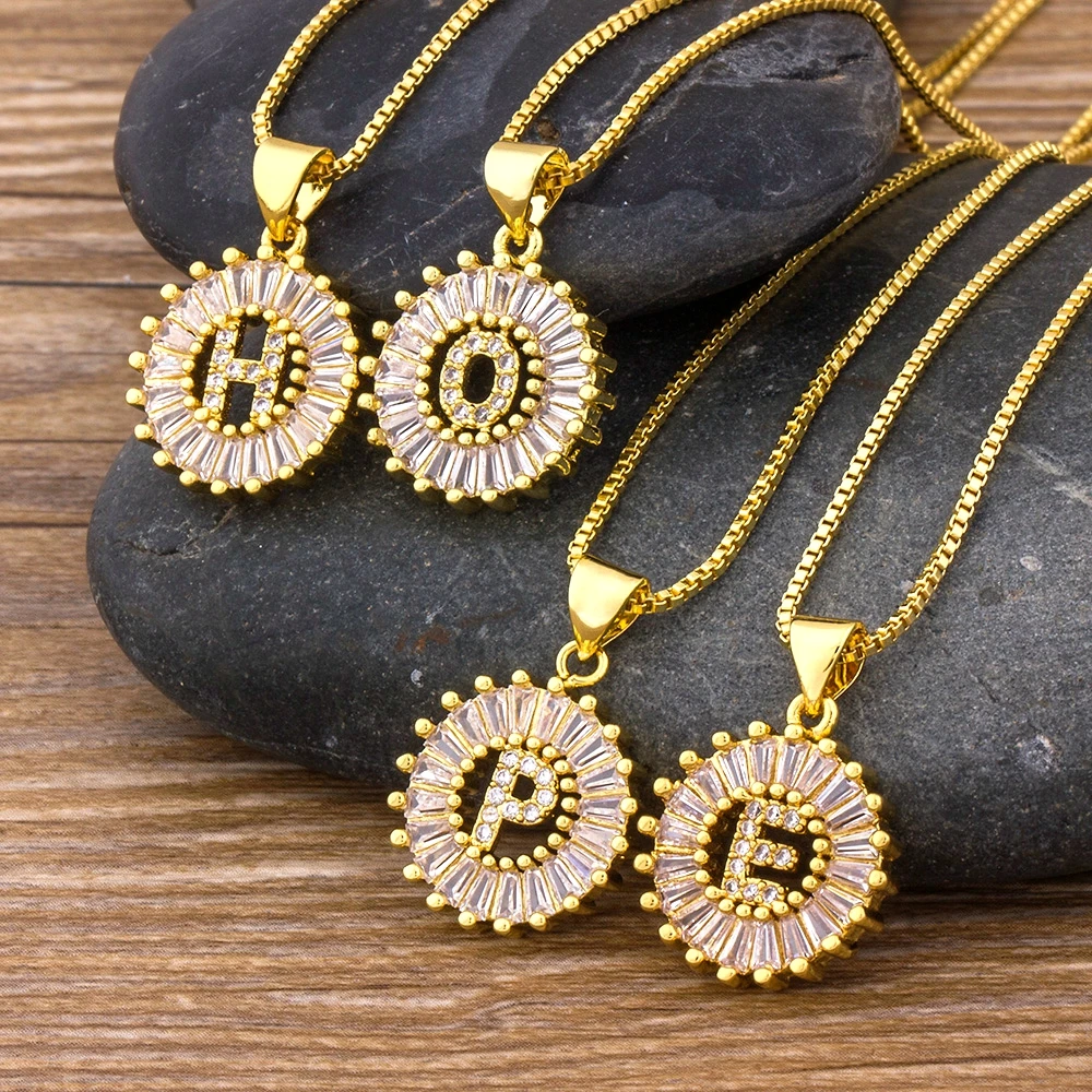 Nidin Top Quality Wholesale 26 Letters Necklace Collier