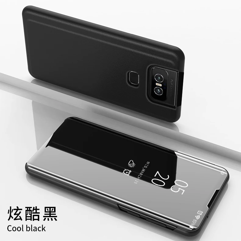 Зеркальный чехол Thouport для Asus Zenfone 6 ZS630KL, флип-чехол s для Asus 6z Zenfone 6, чехол, защита в виде книги
