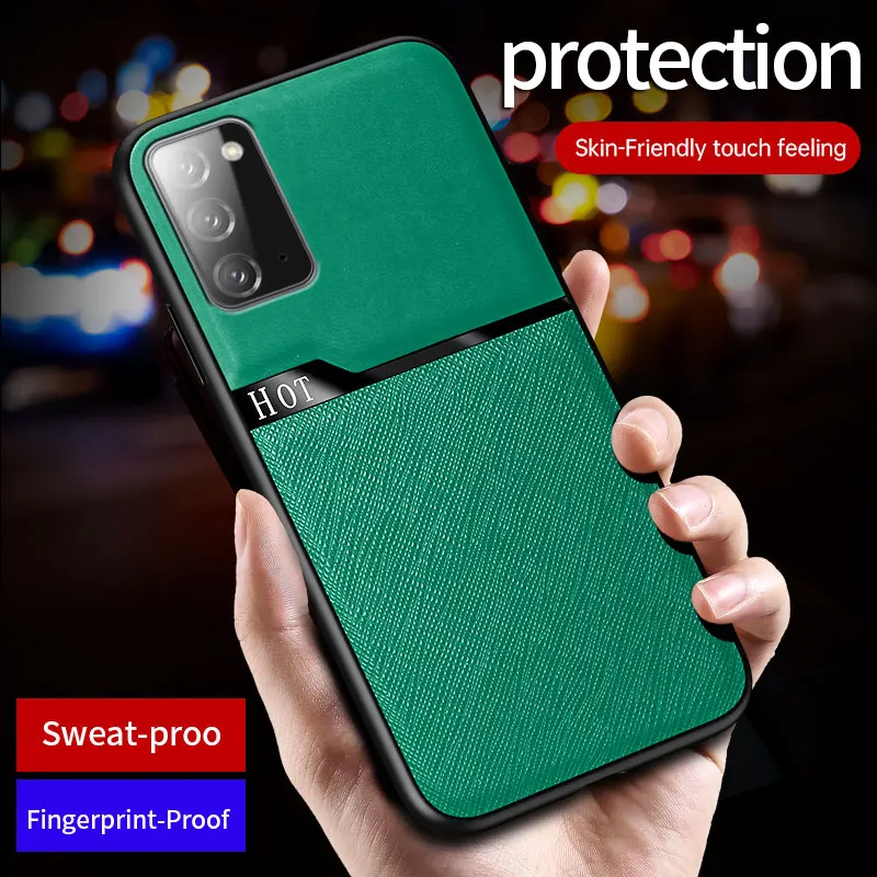 

KEYSION Fashion Phone Case for Samsung Note 20 Ultra Note 20 Splicing PU Leather Back Cover for Galaxy Note 10 Plus Note 10 Lite