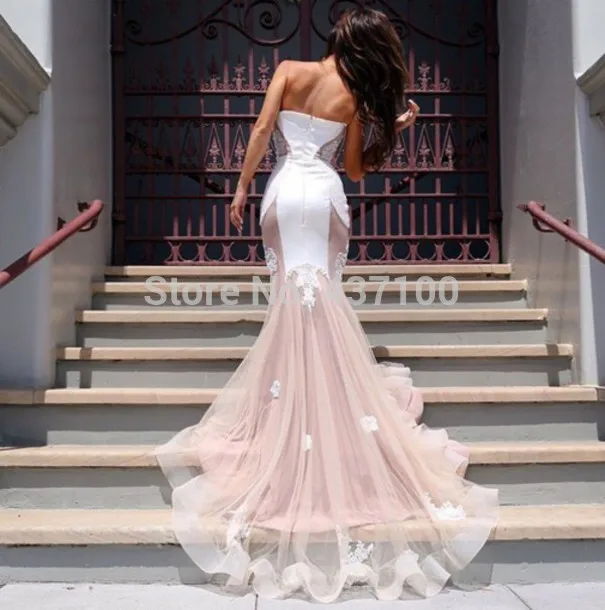 Vestidos Longos Formatura Сексуальное Милое Кружевное белое обнаженное платье для выпускного вечера Abendkleider длинное вечернее платье