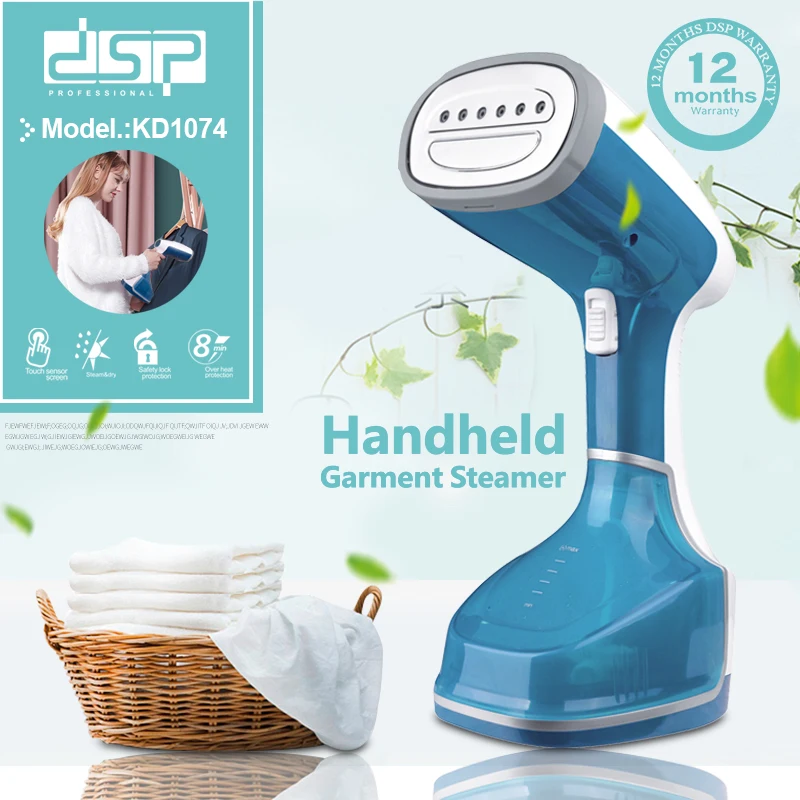 

DSP Steam Brush Smooth Mini Handheld Steamer Clothes Wrinkle Remover With 280ml Water Tank, Suitable For Home and Travel 1400w