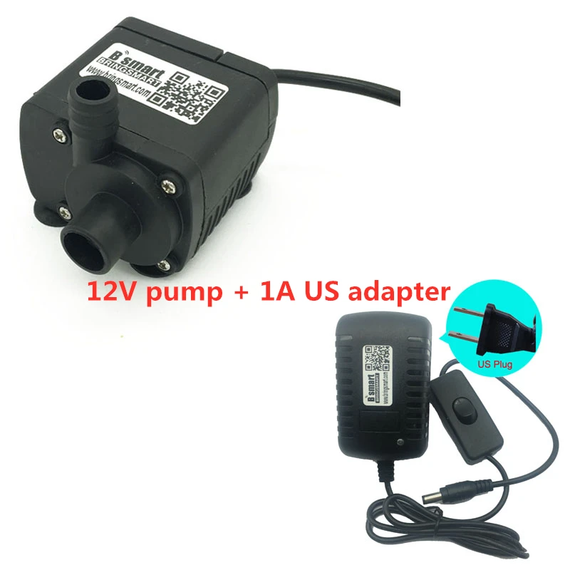 右12v pump + 1A US adapter