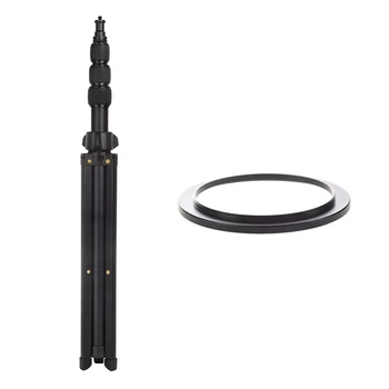 

1 Pcs Camera Parts 62Mm-72Mm Lens Filter Step Up Ring Adapter Black & 1 Pcs Camera Tripod Selfie Stick Flexible Tripod