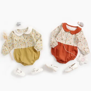 

Infants Baby Romper Long Sleeve Floral Pattern Romper New 2020 Spring Summer Girls Romper Baby Girl Clothes Jumpsuit