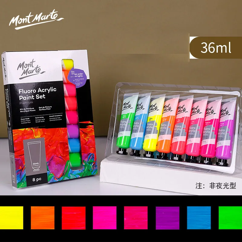 Metal Pearlescent Color Acrylic Paint Set 8Colors 18ml Hand-painted Wall Painting Creation Quick Dry Highly Shaped Acrylic Paint