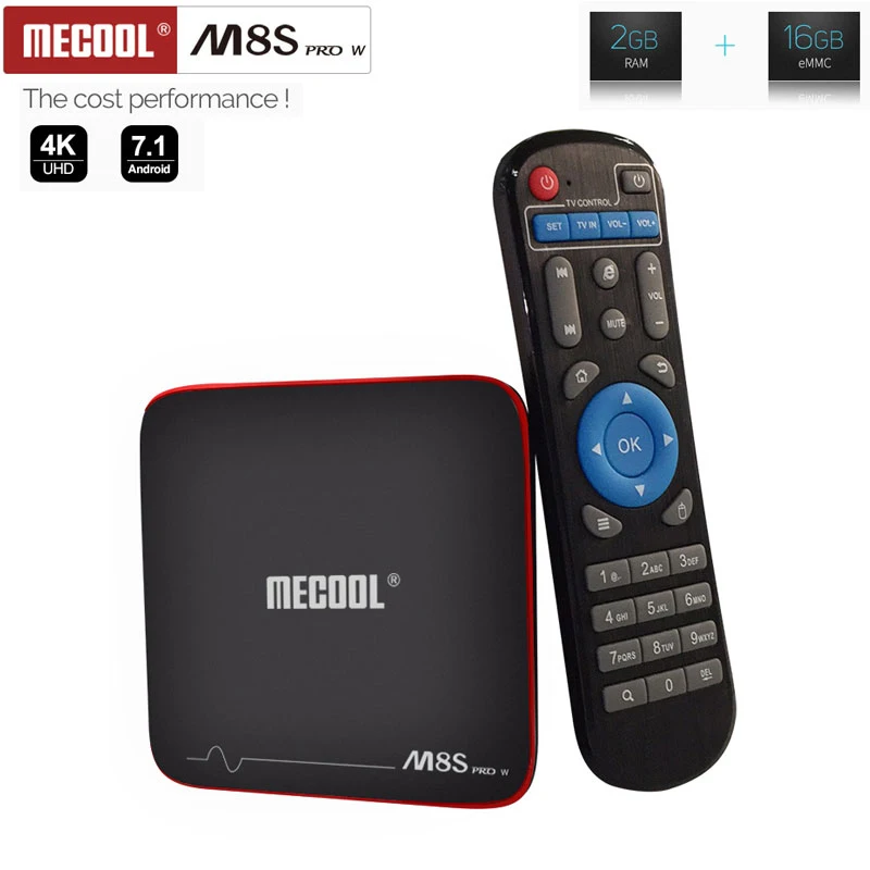 ТВ приставка Mecool M8s Pro W Smart tv Amlogic S905W четырехъядерный процессор 2 ГБ DDR3 16 Гб Rom 4K H.265 HD