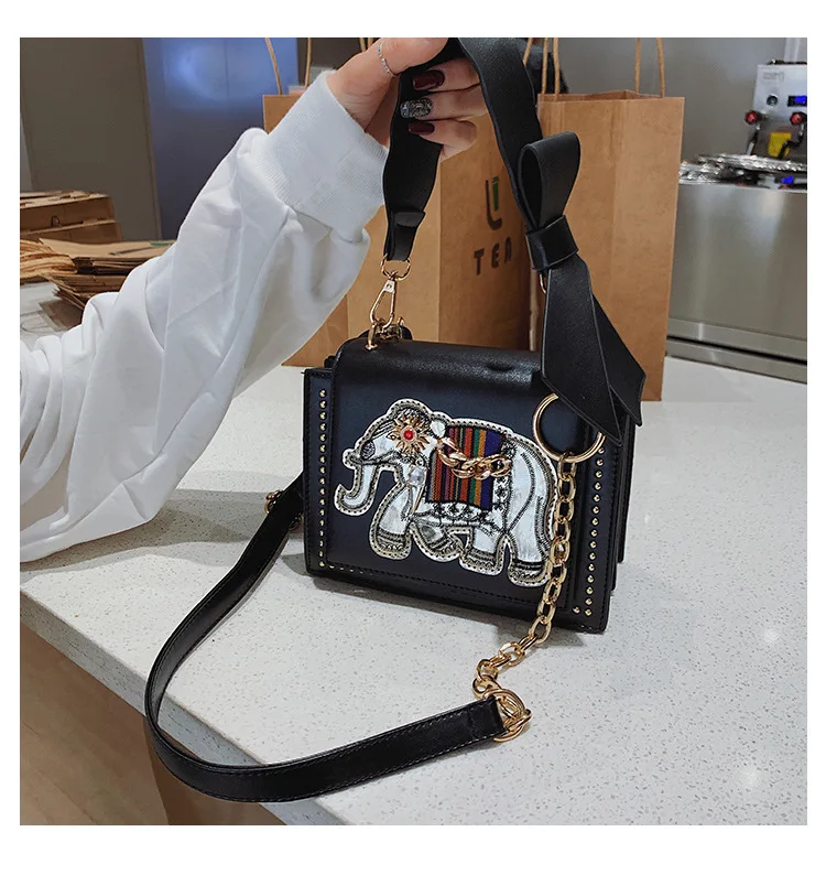 Luxury Fashion Designer Handbag for Women Leather Flap Clutch Purse Chain Rivet Ladies Shoulder Messenger Bags Sac A Main