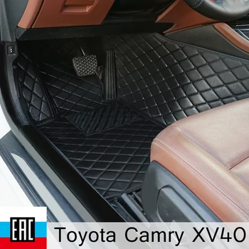 

car Mats For Toyota Camry XV40 2006-2009 Right steering wheel car Floor Mats special order car accessories made in irkutsk