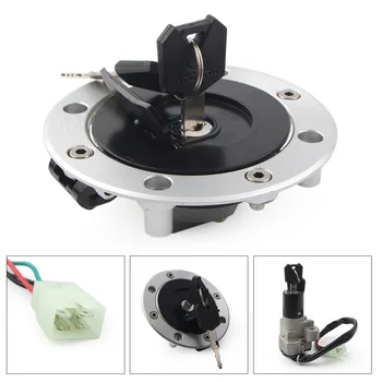 

Motorcycle Ignition Switch Assembly Fuel Gas Cap Seat Lock Set w/ Keys For Suzuki GSXR1000 SV650 TL1000R GSF1200 GS500 RGV250