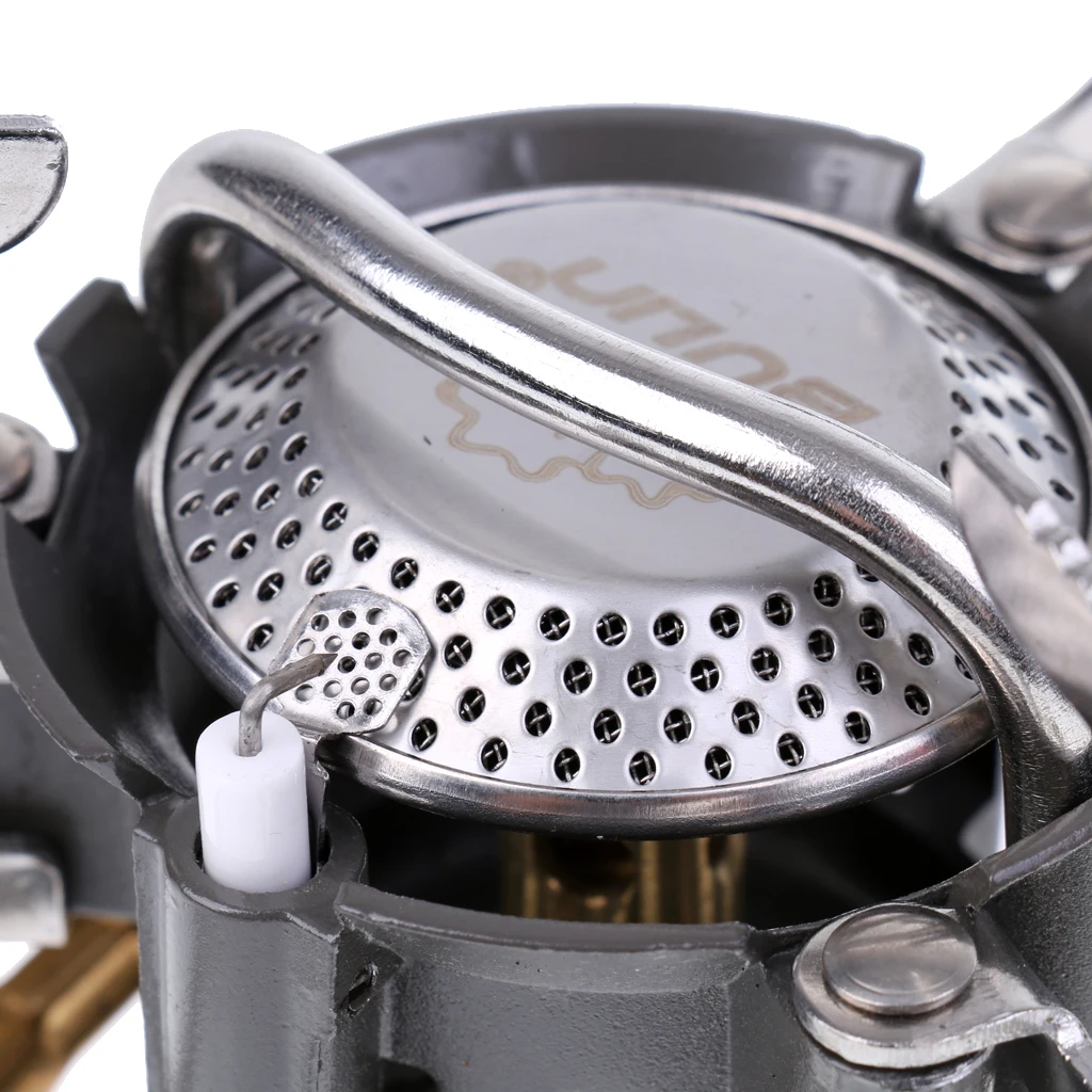 Portable Outdoor Folding Gas Stove Mini Split Burner Backpacking Hiking Camping Picnic Cooking Cook Tool