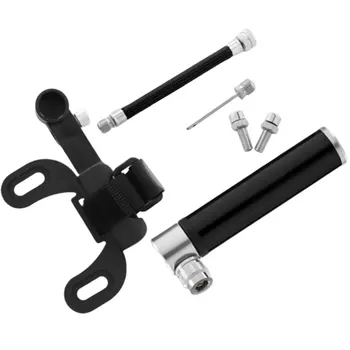 

Mini Aluminum Bicycle Pump Portable High Pressure Inflatable Tube Basketball Football Riding Equipment Aluminum Alloy