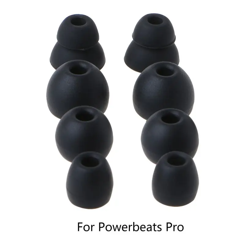 

4Pair Silicone Earbuds Ear Tips In-Ear Earphone Soft Cover for Powerbeats Pro
