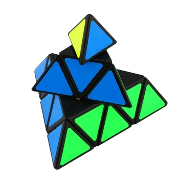 

HOT OCDAY Pyramid Third-order Magic cube Puzzle-Shaped Triangle Cubes Cube Puzzle Educational Toys for children