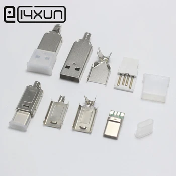 

1set USB 2.0 + Type C Plug For Huawei Mate 20 P30 P20 Pro Lite USBC Fast Charging Charger USB-C Type-C Cable For Samsung S10 S9